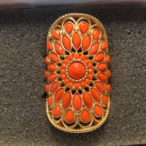 🌞 Lia Sophia “Persimmon” ring, size 8